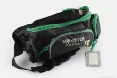 Сумка на пояс MONSTER ENERGY mod-B-6 (Китай), Чорний/Зелений