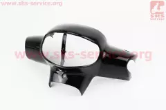 Пластик керма передній голова Suzuki LETS-IV CA41A/45A чорний (Китай), Чорний