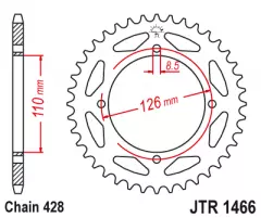 Зірка задня JT Sprockets JTR1466.44