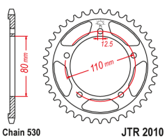 Зірка задня JT Sprockets JTR2010.45