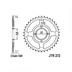 Зірка задня JT Sprockets JTR272.31