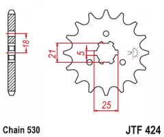 Зірка передня JT Sprockets JTF424.16