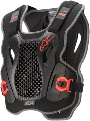Моточерепаха Alpinestars BIO ACTION, Чорний/Червоний, XL, XXL