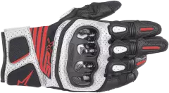 Моторукавички Alpinestars SPX AC, Чорний/Червоний/Білий, M
