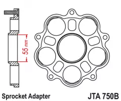 Зірка задня JT Sprockets JTA750B