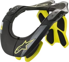 Захист шиї Alpinestars BNS TECH-2, Чорний/Жовтий, M, XS