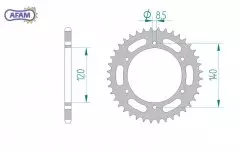 Зірка задня AFAM 16302-40