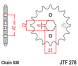 Зірка передня JT Sprockets JTF278.18