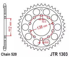 Зірка задня JT Sprockets JTR1303.43