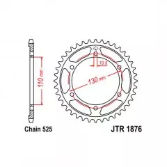 Зірка задня JT Sprockets JTR1876.45