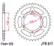 Зірка задня JT Sprockets JTR817.46