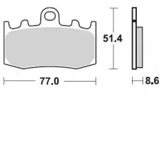 Колодки гальмівні дискові BRAKING BR 892CM55