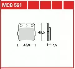 Колодки гальмівні дискові LUCAS MCB561