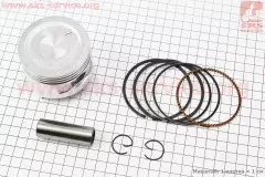 Поршень в зборі 168F 68mm +0.50, (H-53mm, палець 18mm) (Китай)