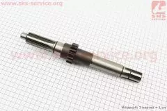 Вал первинний L=285мм, Z=6/16/6 Xingtai 120, 220 (16.37.114) (Китай)
