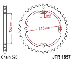 Зірка задня JT Sprockets JTR1857.42