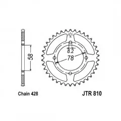 Зірка задня JT Sprockets JTR810.43