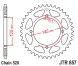 Зірка задня JT Sprockets JTR857.41