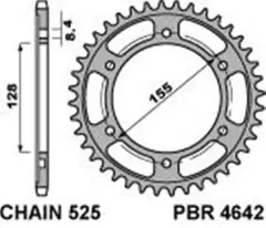 Зірка задня PBR 4642.38C45T