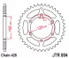 Зірка задня JT Sprockets JTR804.45