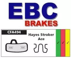 Колодки гальмівні дискові EBC CFA494HH