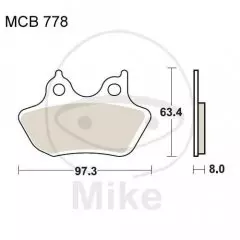 Колодки гальмівні дискові LUCAS MCB778SH