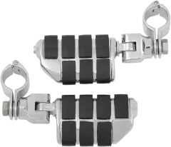 Підніжки KURYAKYN ISO CLEVIS DUALLY з кріпленнями 1-1/4 MAGNUM (1620-0134), Чорний/Хром