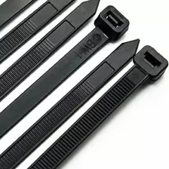 Хомути пластикові POLISPORT 8462200001 (12 шт.), Чорний