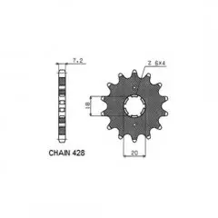 Зірка передня Sunstar SS 20714