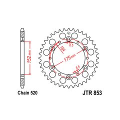 Зірка задня JT Sprockets JTR853.43