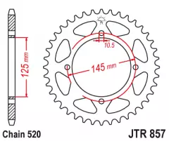 Зірка задня JT Sprockets JTR857.47