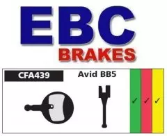 Колодки гальмівні дискові EBC CFA439R