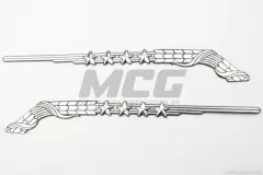Наклейка шильдик WINCHESTER хром (5212)