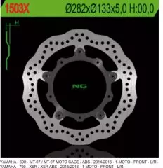 Диск гальмівний NG 1503X