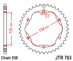 Зірка передня JT Sprockets JTR763.40