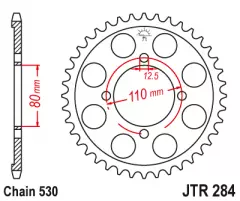 Зірка задня JT Sprockets JTR284.40