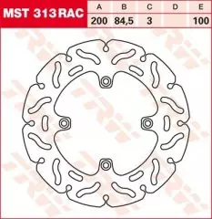 Диск гальмівний LUCAS MST313RAC