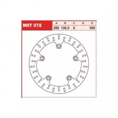 Диск гальмівний LUCAS MST372