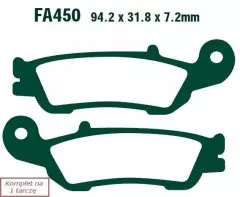Колодки гальмівні дискові EBC FA450R