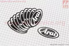 Наклейка Arai мала (9.5х4.5) (10шт) (Китай)