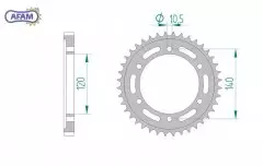 Зірка задня AFAM 16603-40