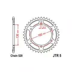 Зірка задня JT Sprockets JTR5.43