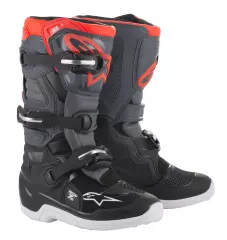 Мотоботи підліткові Alpinestars Tech 7S, Сірий/Червоний, 35.5