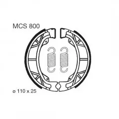 Колодки гальмівні барабанні LUCAS MCS800
