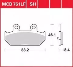 Колодки гальмівні дискові LUCAS MCB751