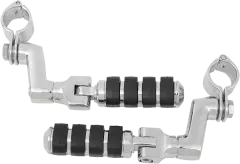 Підніжки KURYAKYN ISO з кріпленнями 1-1/4 MAGNUM маленькі (1620-0129), Чорний/Хром