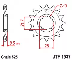 Зірка передня JT Sprockets JTF1537.16