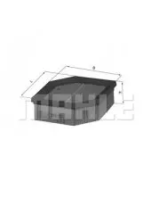 Фільтр повітряний KNECHT LX966