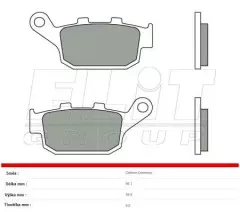 Колодки гальмівні дискові BREMBO 07HO53SP
