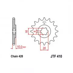 Зірка передня JT Sprockets JTF410.15